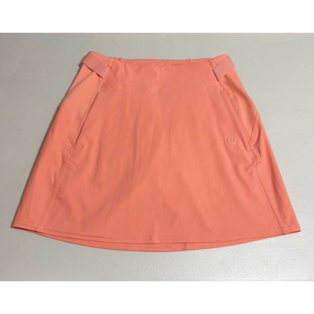 Lululemon Warpstreme HR Golf Skirt Multi Pocket Peach Size 4 STY# LW8AH8S